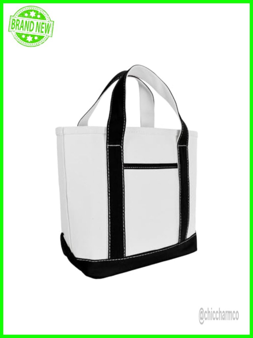 Heavy Duty Cotton Canvas Mini Tote Bag Small Party Favor Gift Purse